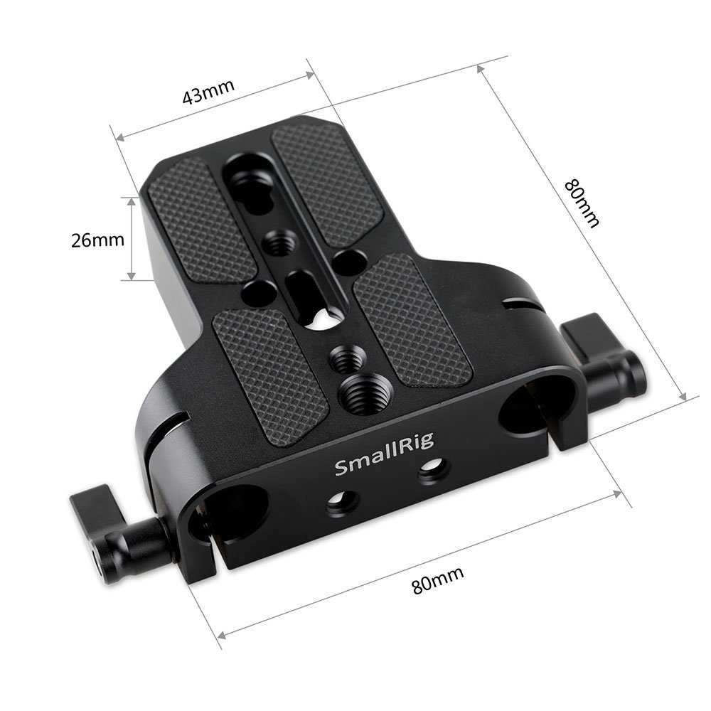 SMALLRIG® Baseplate with Dual 15mm Rod Clamp 1674 (ByOrder รอสินค้า2-3วัน)