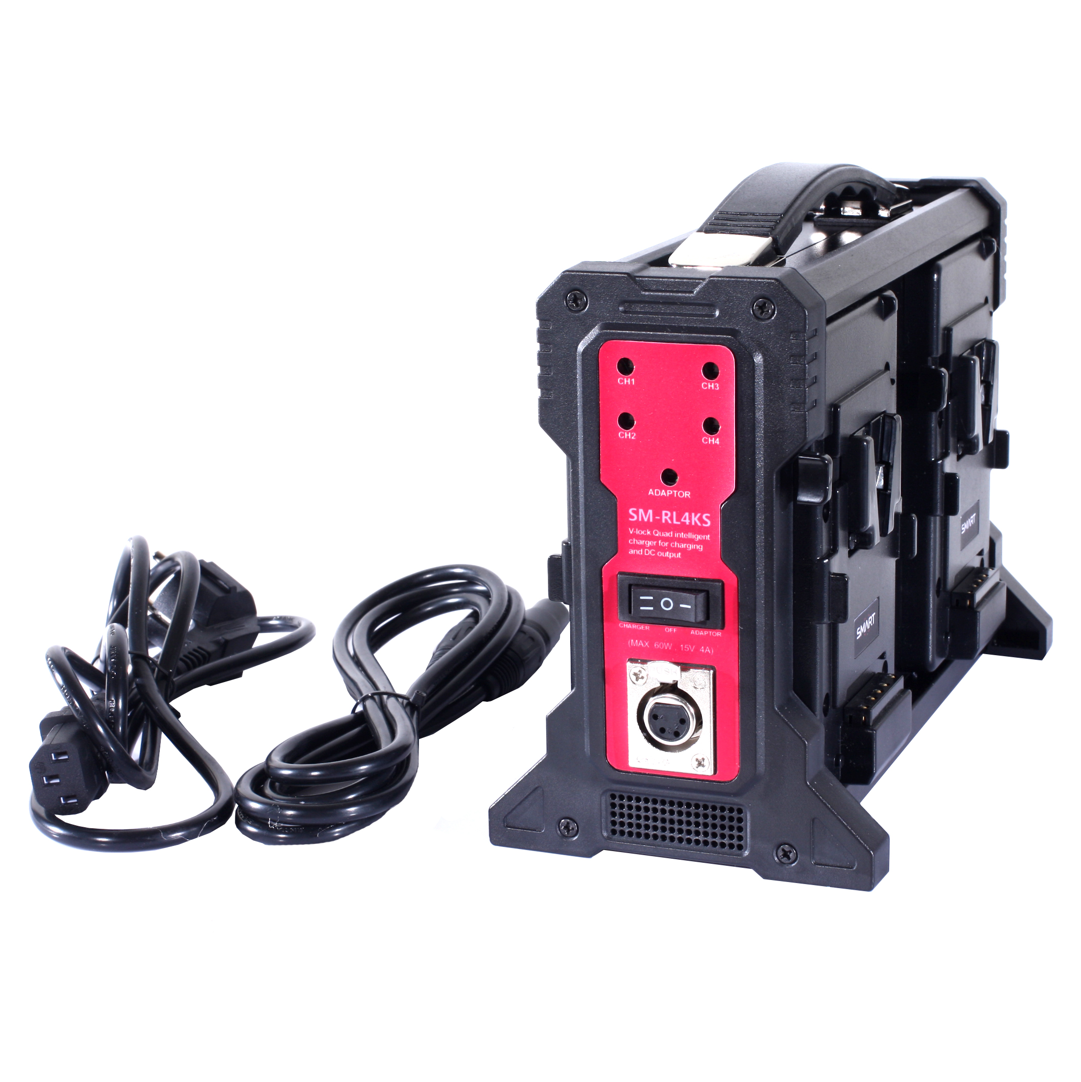 SMART RL-4KS 4x Charger for V-Mount Battery