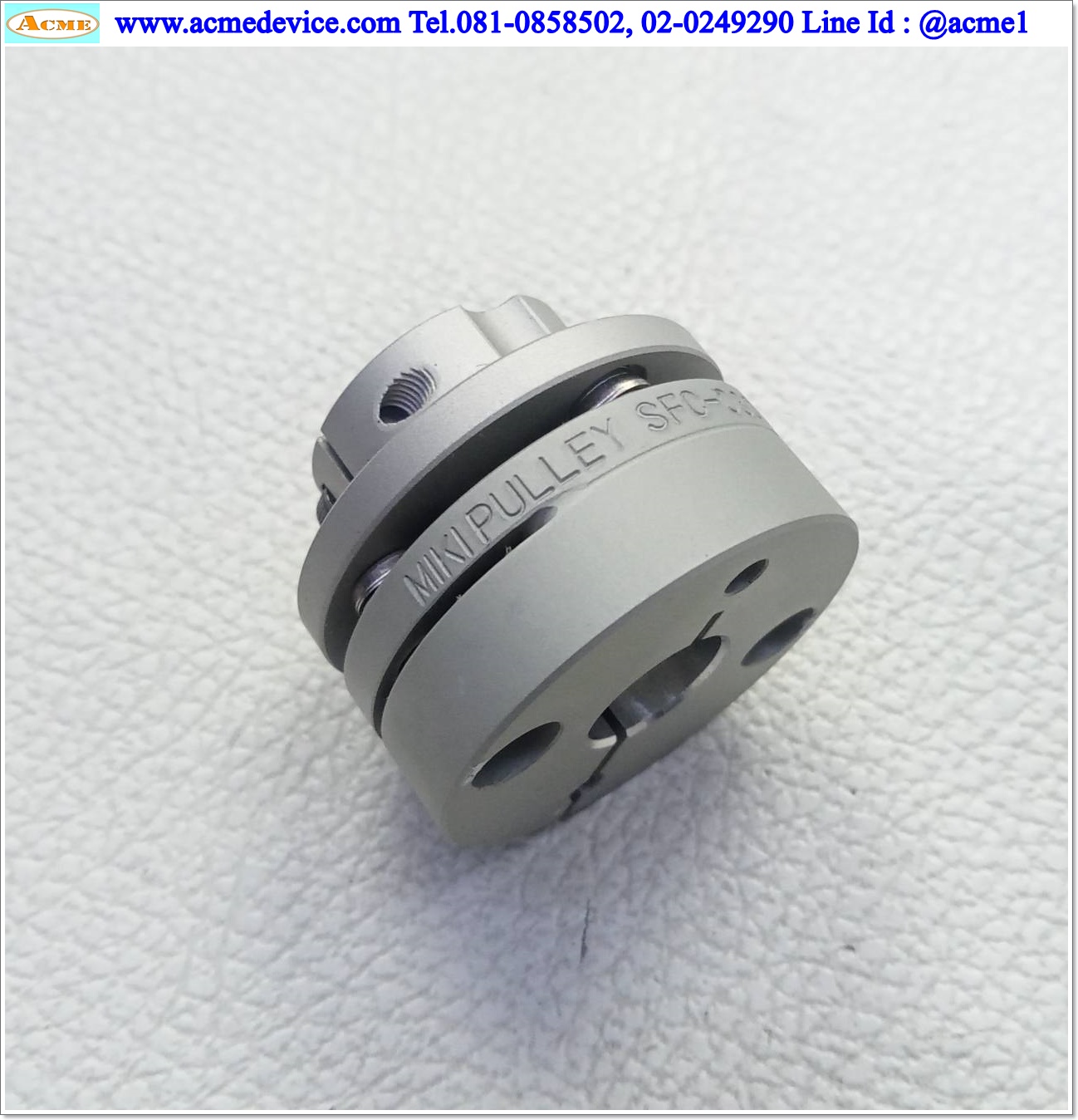 Coupling Mikipully SFC-030 ขนาด ID 10/11mm, OD 34mm, L 27mm.