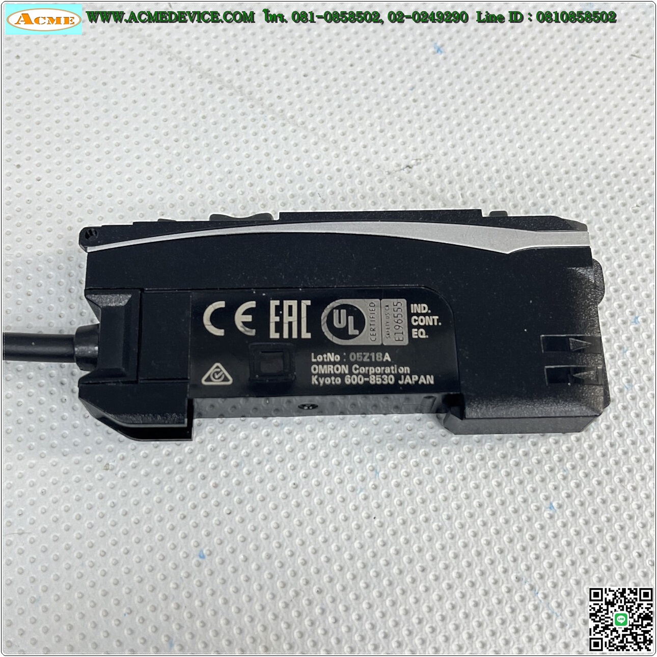 Fiber Amp Omron รุ่น E3NX-CA11, NPN, NO, NC (ไม่มีฝา)