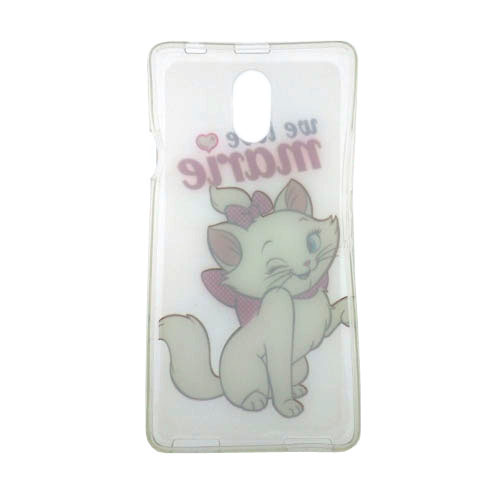เคสฝาหลัง LENOVO Vibe P1m ซิลิโคนใสแท้ ลายแมว marie