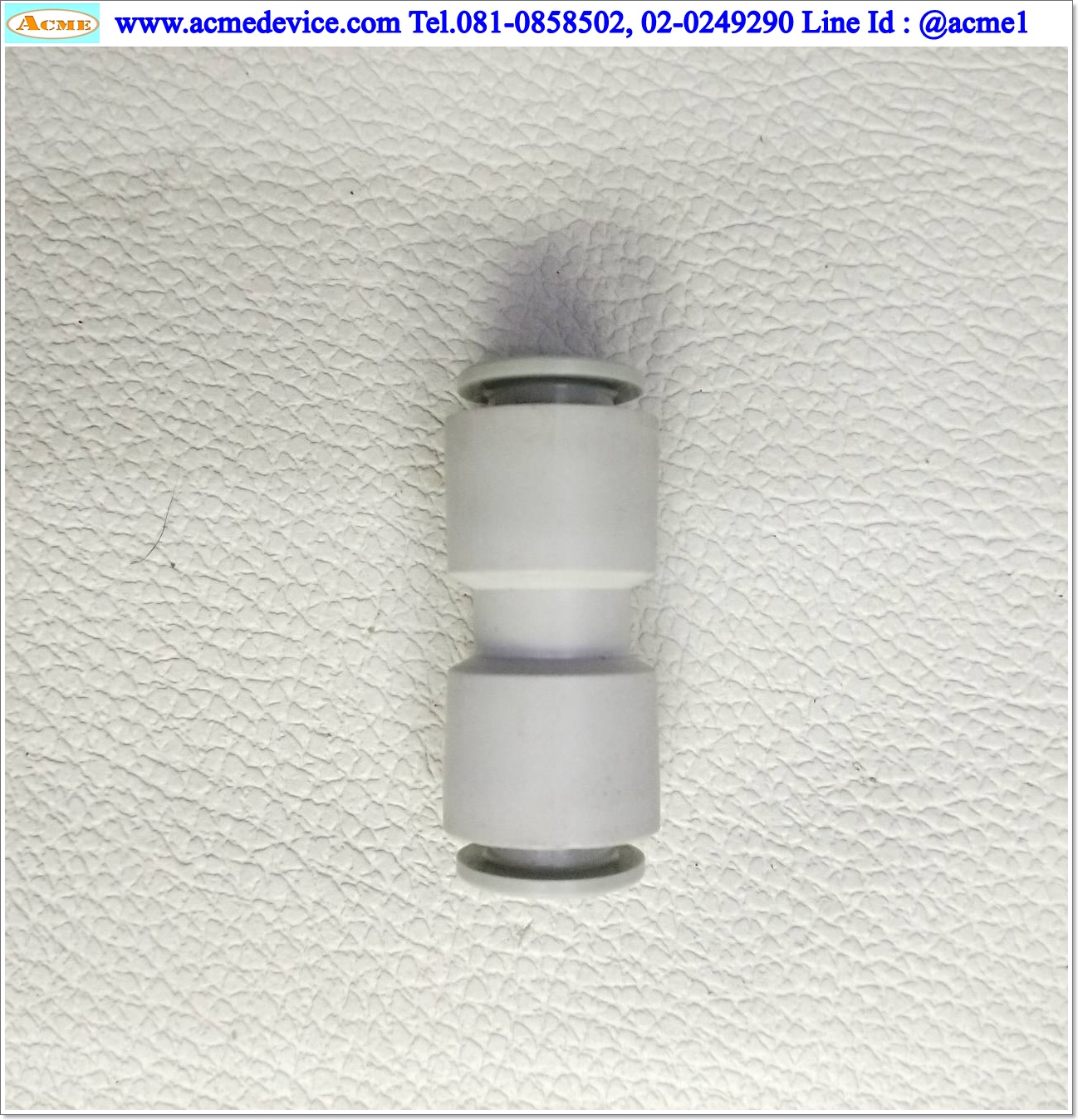 ข้อต่อลม SMC รุ่น KQ2H10-00A, Straight Union, ข้อต่อตรง 10 มม., OD 19 mm., L 42 mm.