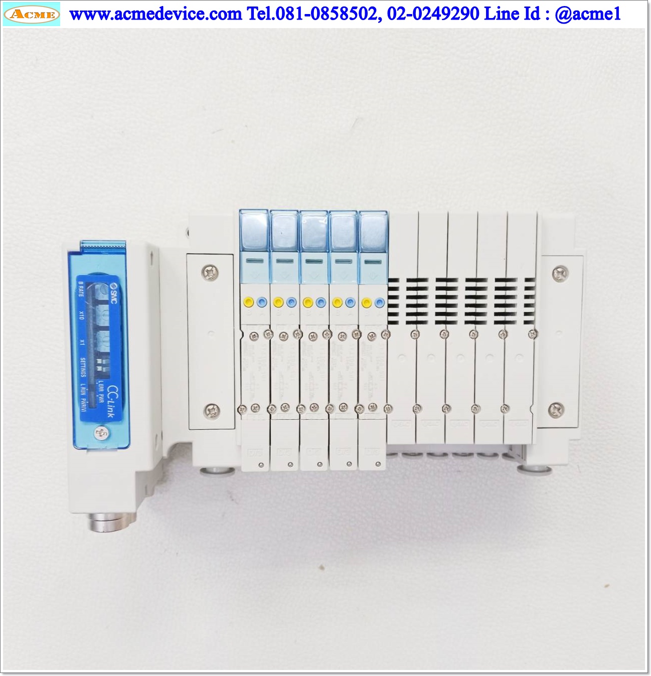 Solenoid Valve SMC รุ่น SY3300-5U1(5) + CC-Link EX260-SMJ1, Double Coil, 24Vdc