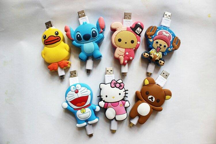 สายชาร์จซัมซุง USB เก็บได้รูปการ์ตูน