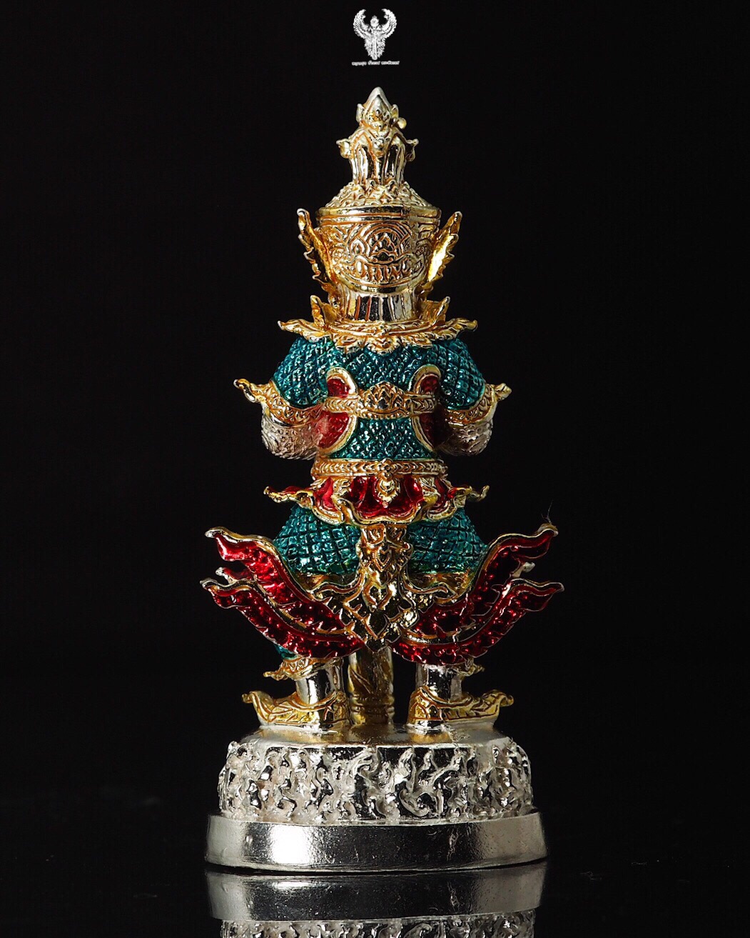 ท้าวเวสสุวรรณ "ขุมทรัพย์" ลป.แสน วัดบ้านหนองจิก 🌾เนื้อเงินลงยาพิเศษ