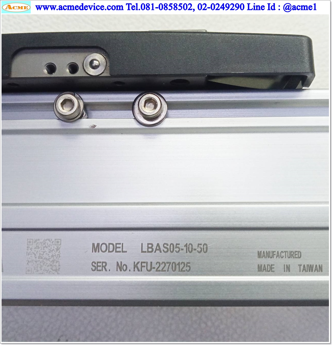 แกนสำเร็จรูป Ball Screw Yamaha รุ่น LBAS05-10-50, ขนาด 52 mm x 250 mm, Stroke 50 mm., Pit 10 mm.