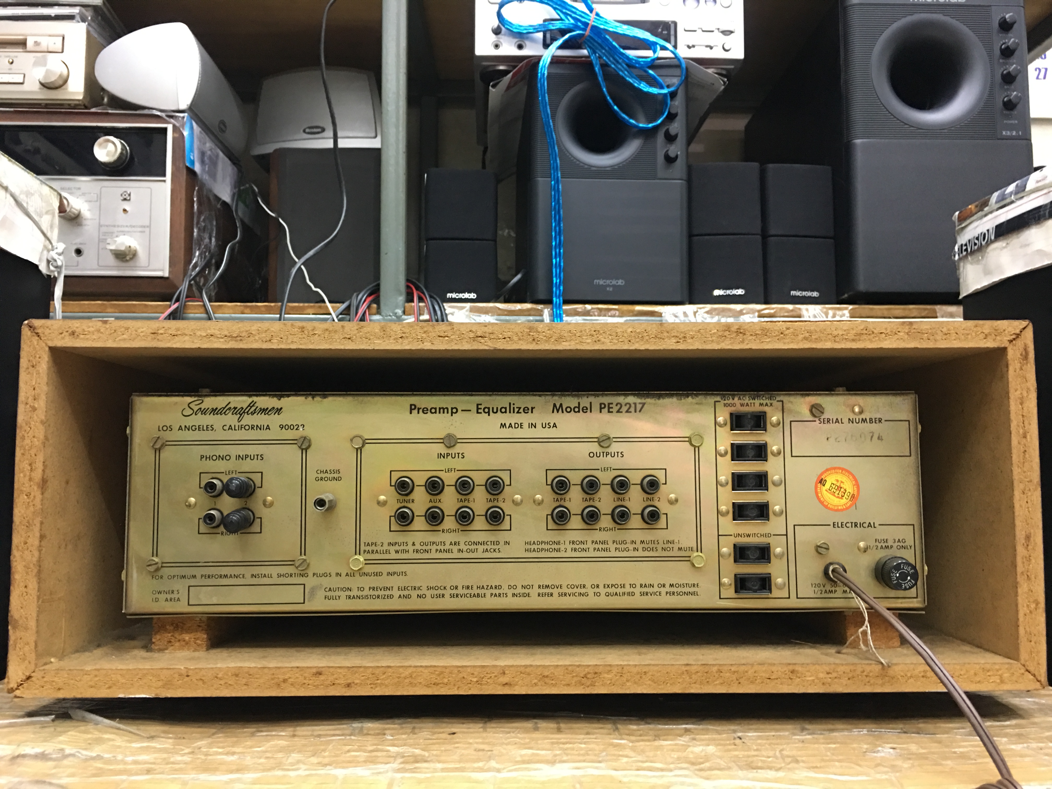 Soundcraftsmen PE2217 Stereo Preamplifier (ไฟ110V)