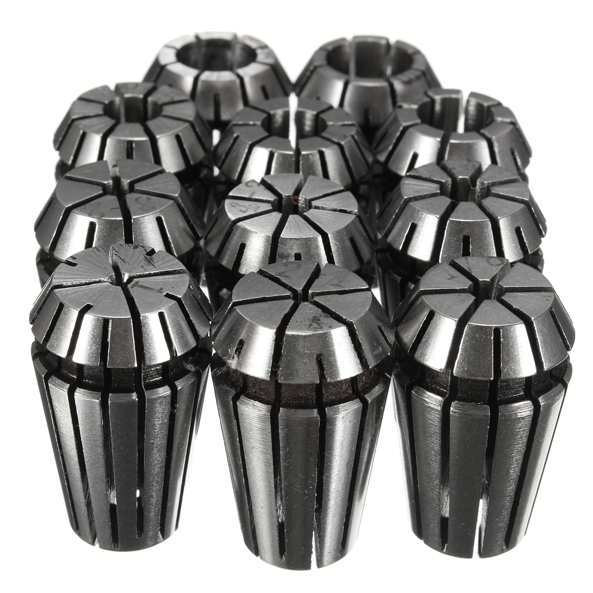 ชุดหัวคลอเลต ER16 11 ชิ้น 11Pcs Full ER16 Precision Spring Collet Set CNC Milling Lathe Tool & Workholding