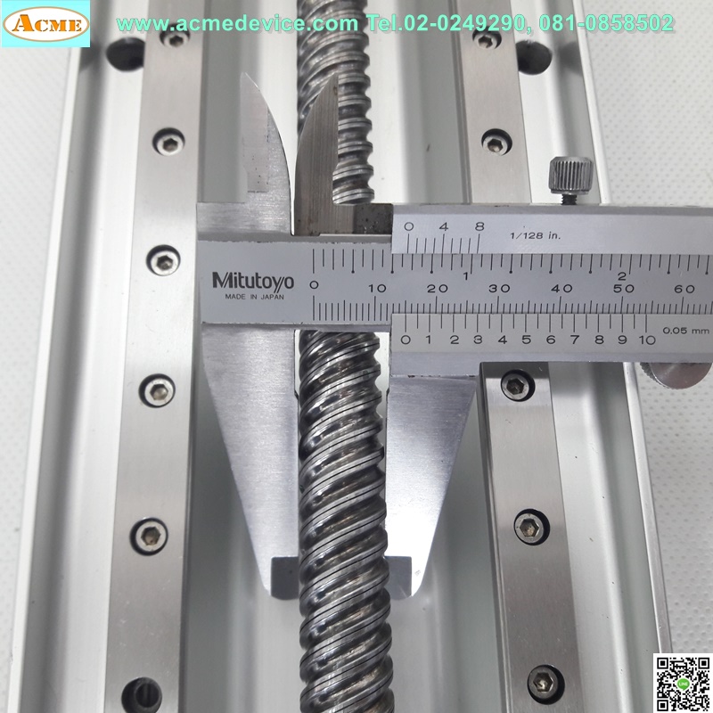 แกนสําเร็จรูป Ball Screw TOYO รุ่น ETH12-L20-500-BR-T40-C4, ขนาด 85 mm x 740 mm, Stroke 500 mm, Pit 20
