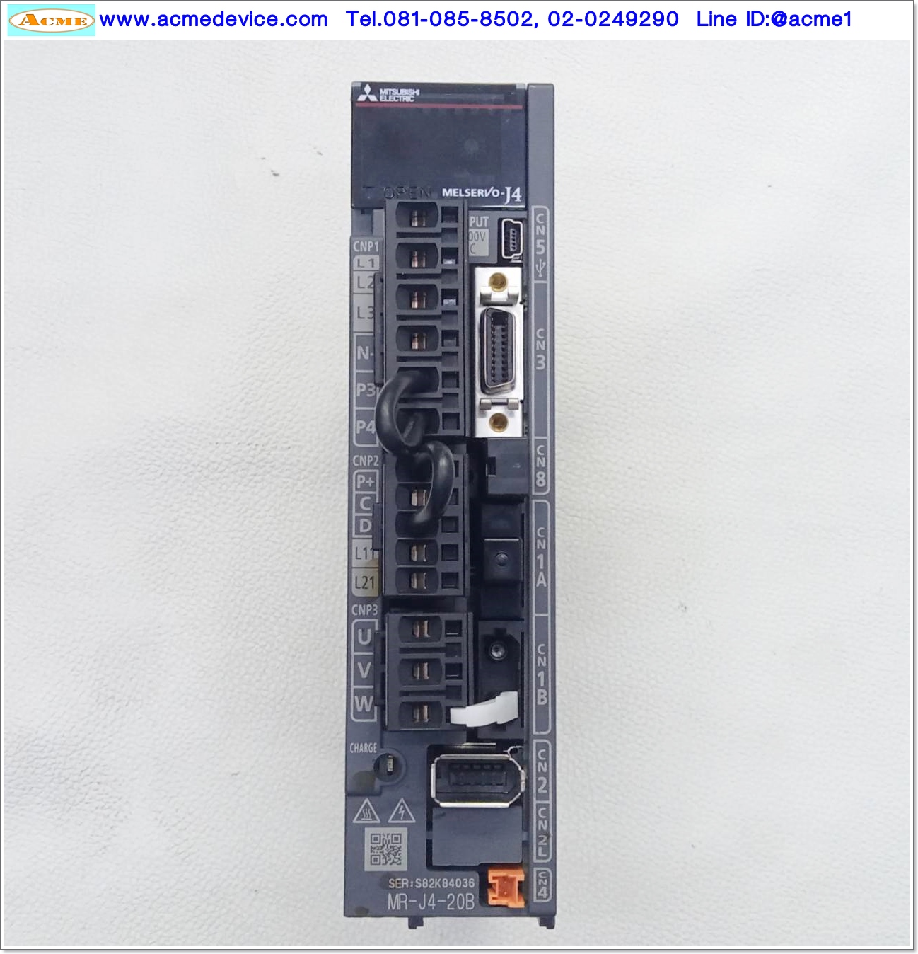 Servo Drive Mitsubishi รุ่น MR-J4-20B & Motor HG-KR23, 200W
