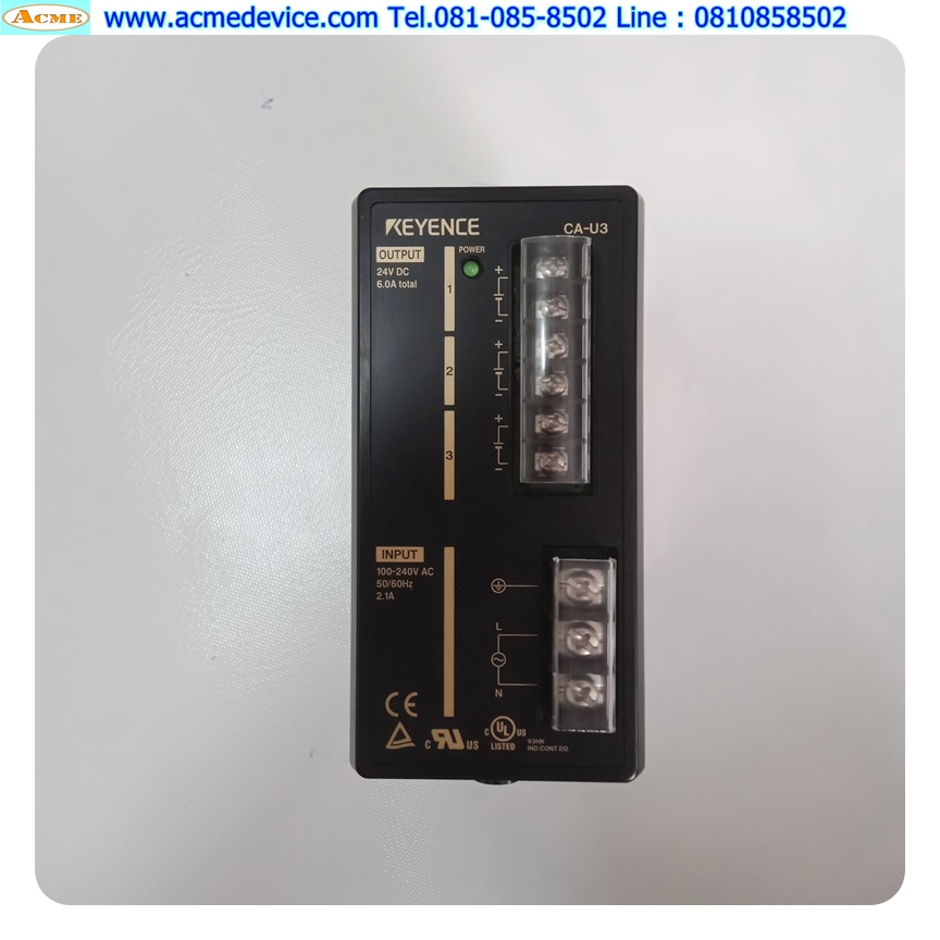 Power supply keyence รุ่น CA-U3, 24V, 6A (100-240Vac)