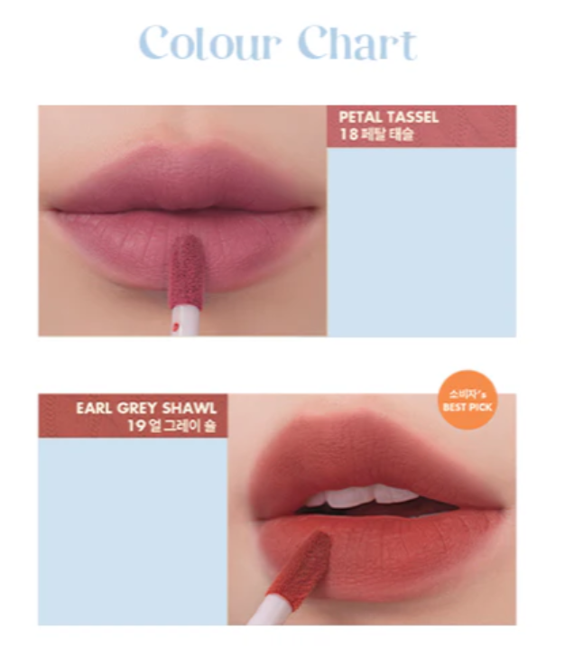 ลิปโรแมนด์ Romand Zero Velvet Tint 5.5g #18 Petal Tassel