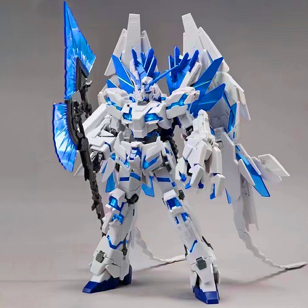 HG UNICORN FIGHTER PEREGTIBILITY (กล่องไม่สวย มีรอยยับ แต่ชิ้นส่วนด้านในสมบูรณ์ค่ะ) หุ่นประกอบจีน ค่าย MO DONG