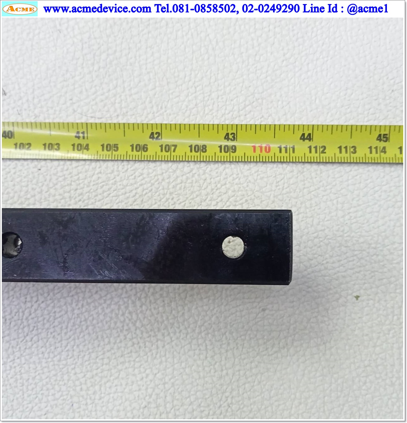 Linear Block and Rail Hiwin รุ่น HGW20, รางสไลด์ขนาด 20 mm x 1110 mm. ( บล็อคขาว)