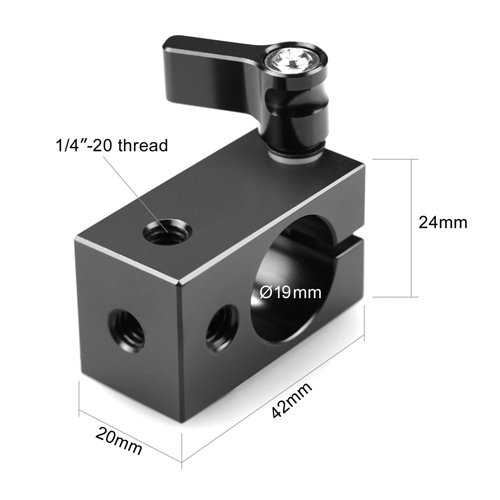 SMALLRIG® 19mm Rod Clamp with Threads 1063