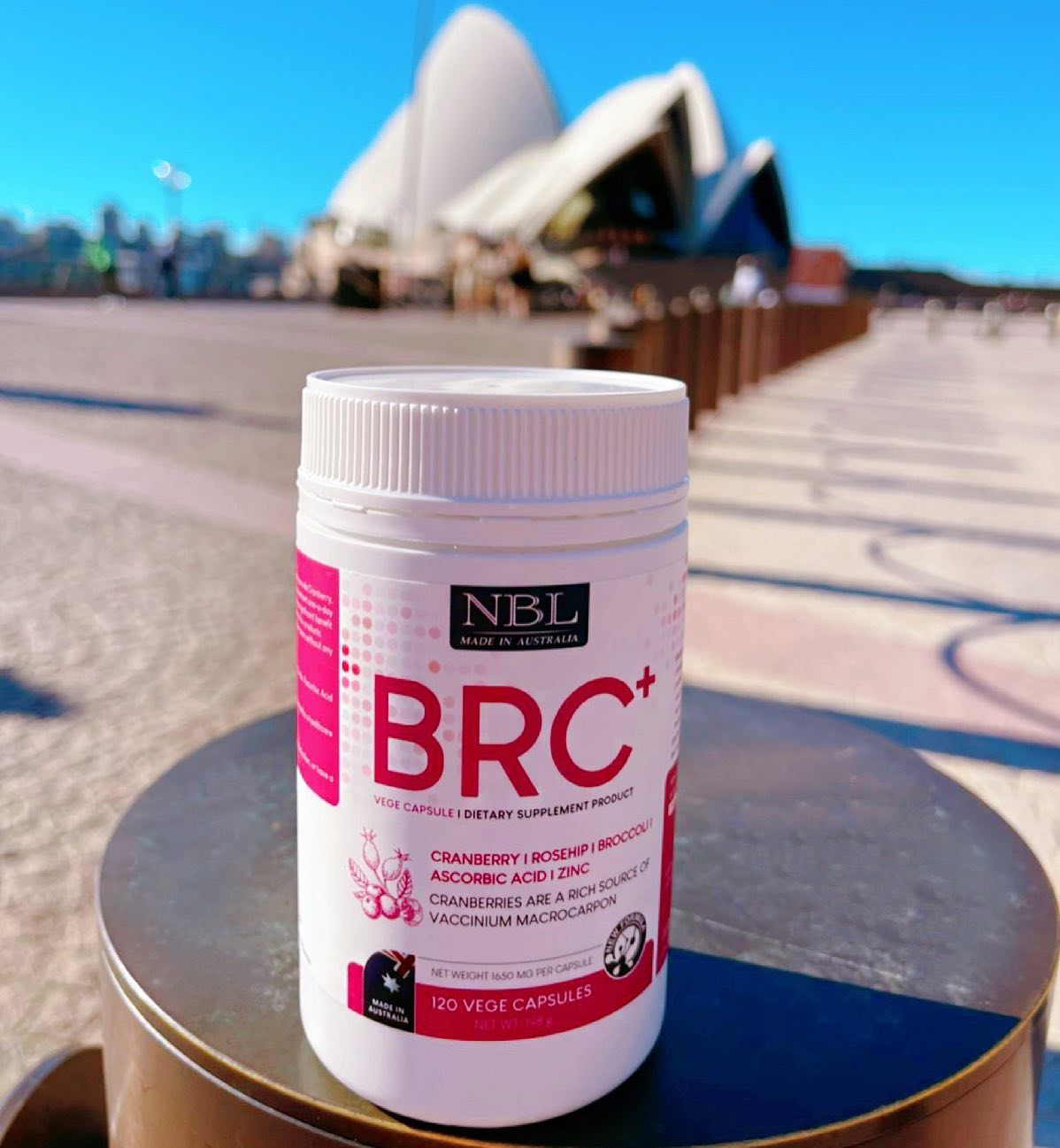 NBL brand บีอาร์ซี+ เวจี แคปซูล แครนเบอรี่เข้มข้น ผิวสวย สุขภาพดี ขนาด 30 เม็ด