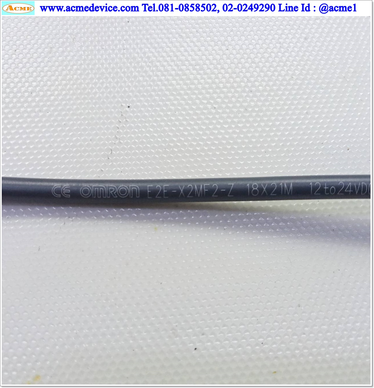 Proximity Omron รุ่น E2E-X2MF2-Z, M8, ระยะ 2mm, 3wire, PNP, NC, Unshielded, Inductive