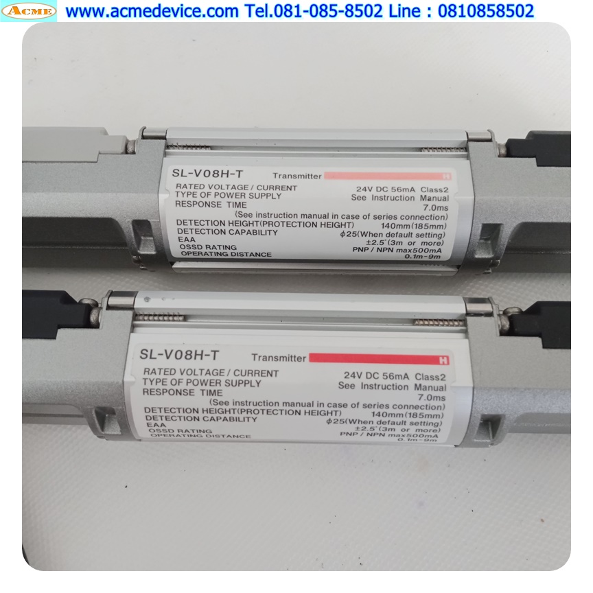 Area Sensor Keyence รุ่น SL-V08H-T + SL-V08H-R, ยาว 140 mm x 2 (280mm), ระยะ 7 M