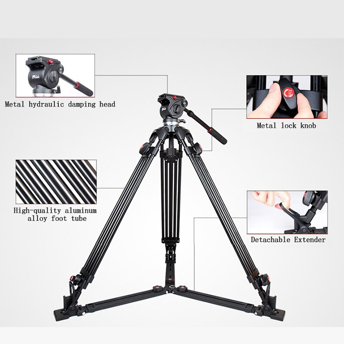 ขาตั้งกล้องสำหรับถ่ายวิดีโอ ยี่ห้อJIEYANG รุ่น JY0508AD สูง 1.72เมตร คุณภาพสูง แข็งแรง ราคาถูก