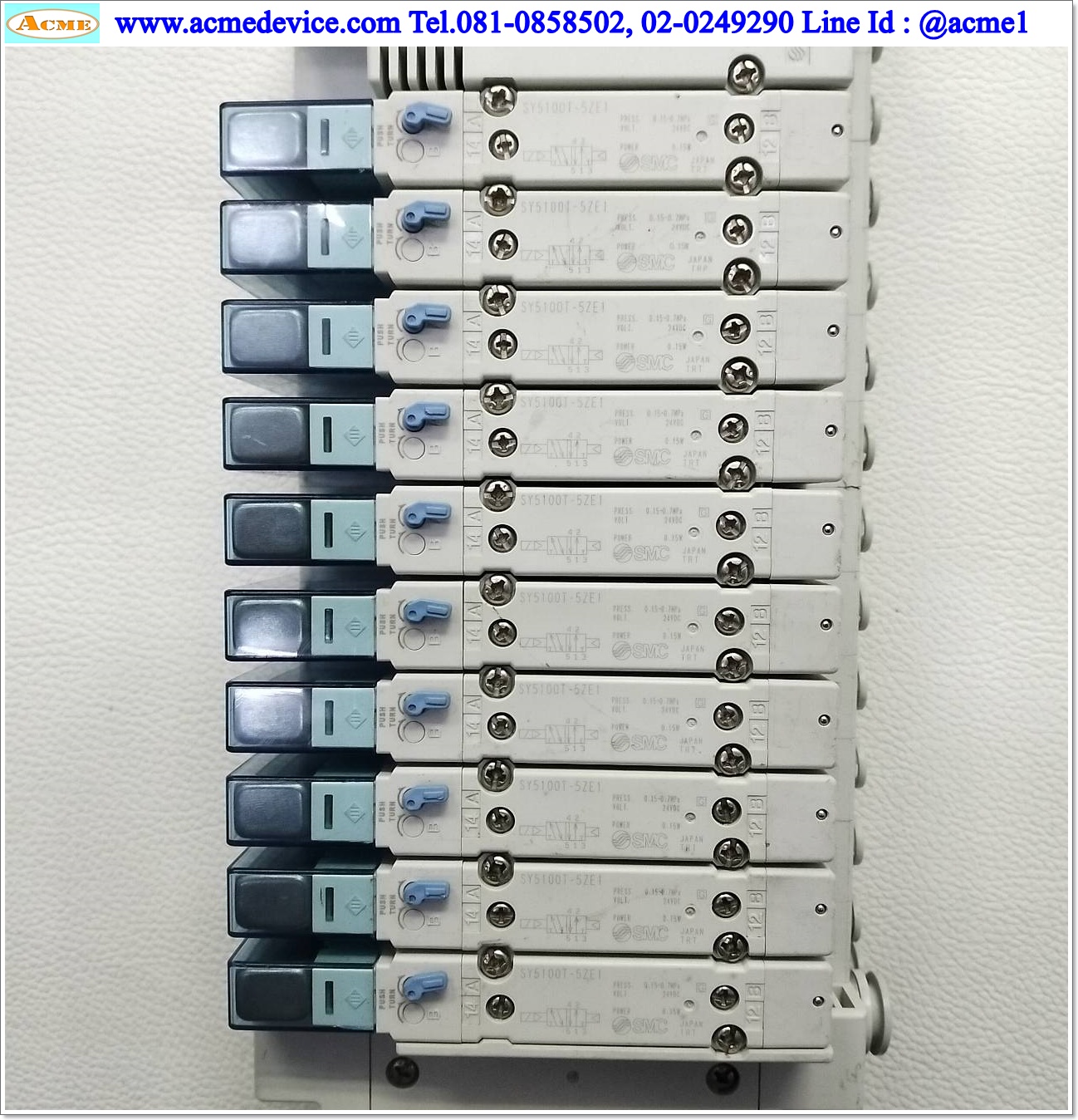 Solenoid Valve SMC รุ่น SY5100T-5ZE1(10) + EX120-SMJ1, 24V