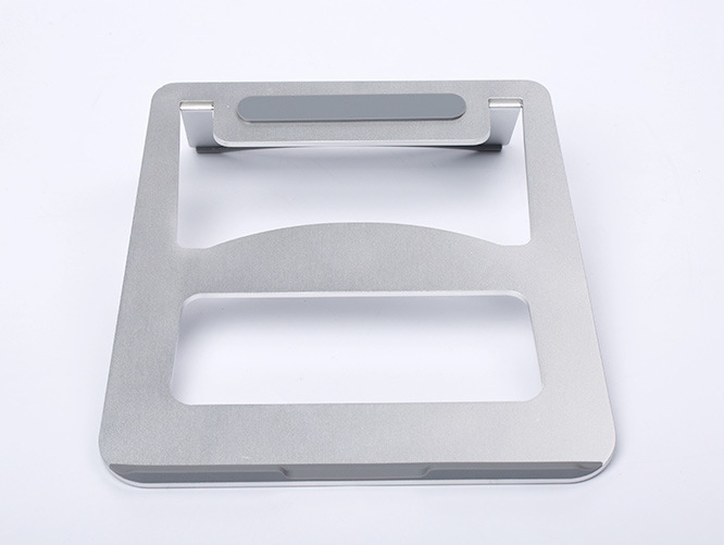 สแตนด์วาง MacBook แบบพับได้ วัสดุ Aluminum สีเงิน