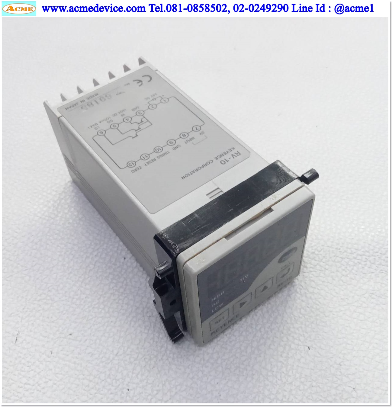 Compact Analog Sensor Controller Keyence รุ่น RV-10, NPN, input -5 to 5V, -10 to 10V, -20 to 20mA, Power Input 24Vdc