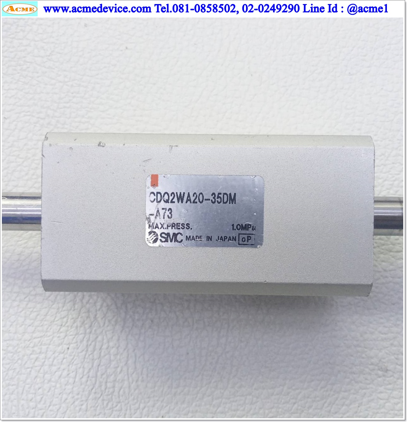 Air Cylinder SMC รุ่น CDQ2WA20-35DM, Bore 20 mm., Stroke 35 mm.