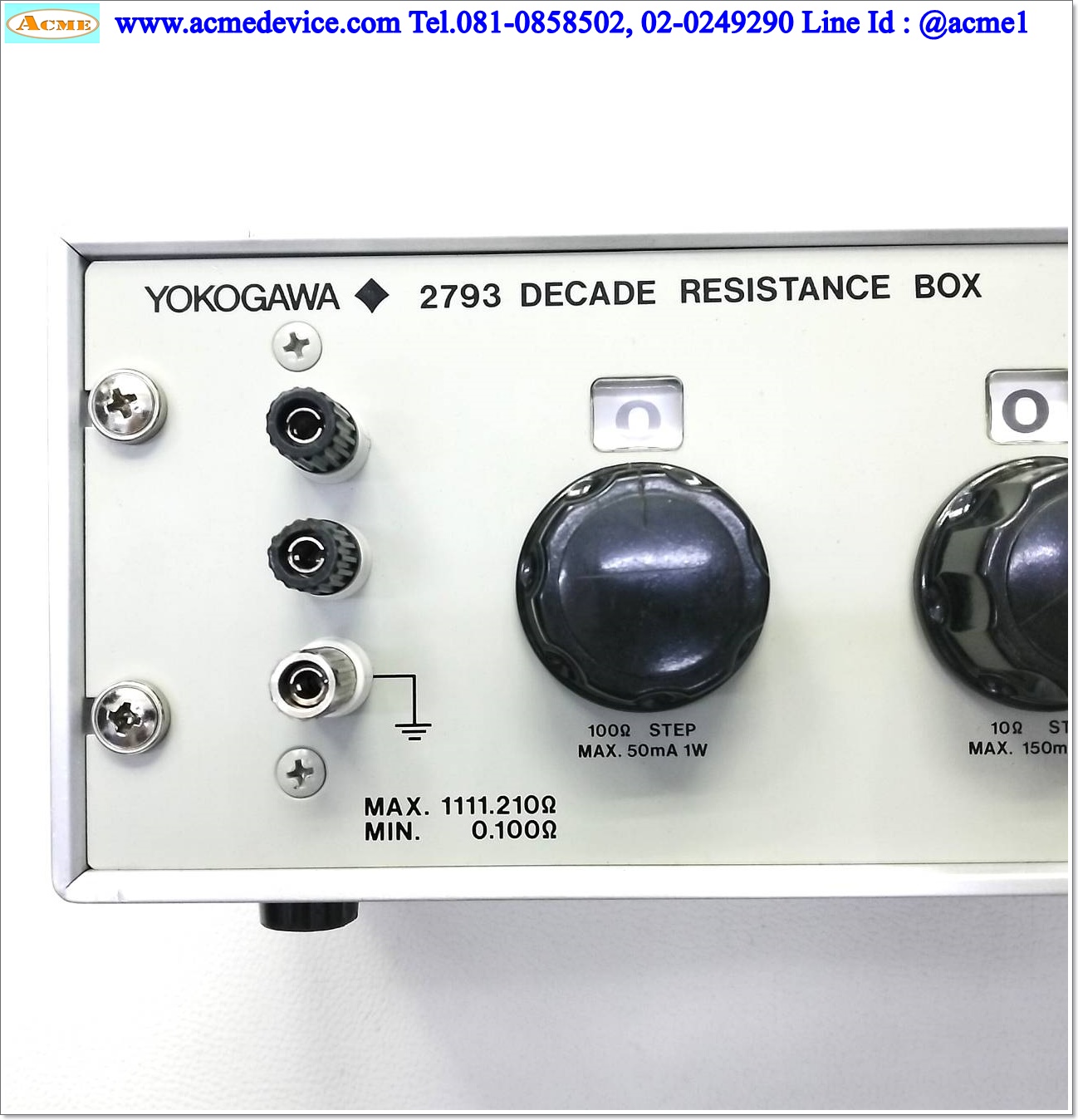 Decade Resistance Box YOKOGAWA รุ่น 2793, 279301, Range 0.100 to 1111.210 Ω
