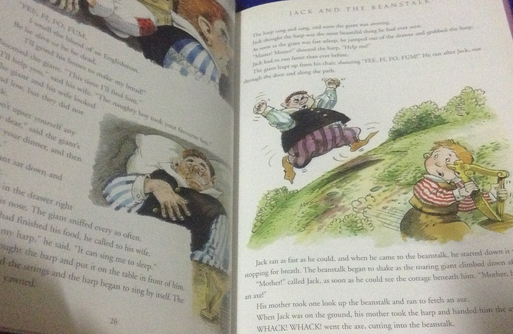 หนังสือปกแข็ง รวมนิทาน3เรื่อง aladdin jack and the beanstalk pinocchio ราคา 200