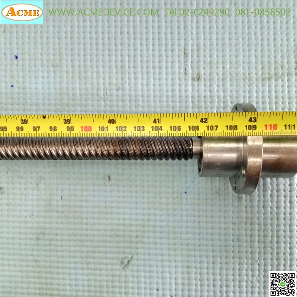 Ball Screw THK รุ่น BLK 1616E DAX-5D19, ยาว 1,190 mm, Stroke 1,065 mm, เพลาโต 16 mm, Pit 16 mm