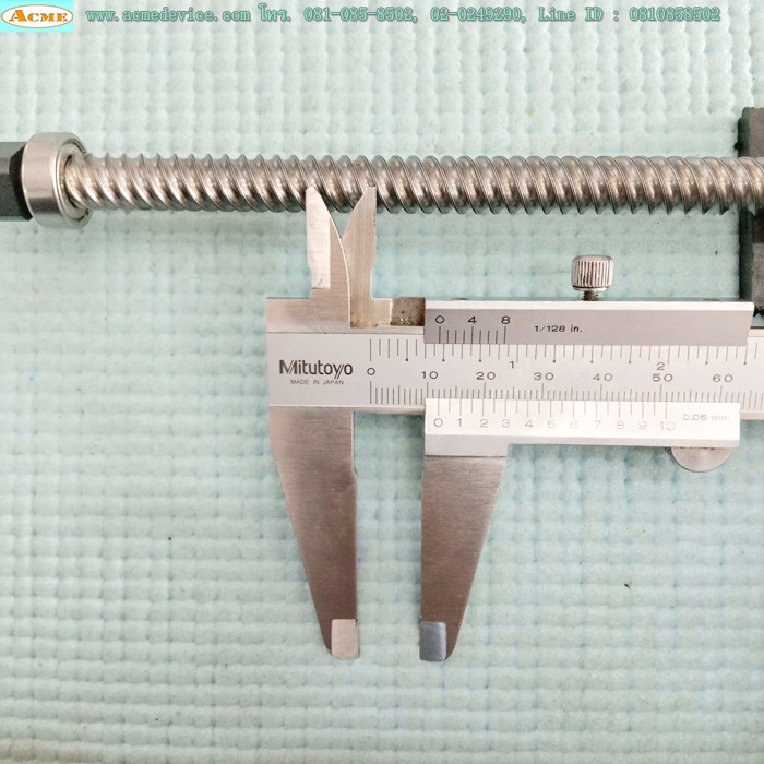 Ball Screw ขนาดเพลา 10 mm.x 280 mm., Stroke 135 mm., Pit 12 mm