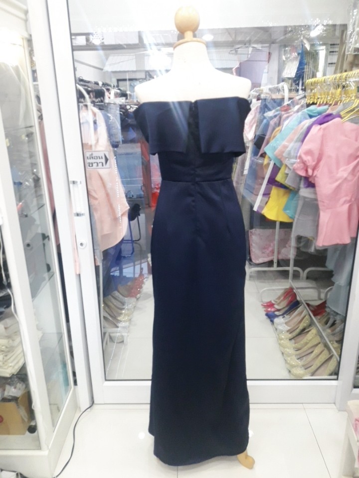 (PRE-LOVED) ยาวกรมปาดไหล่อกทวิต (S)