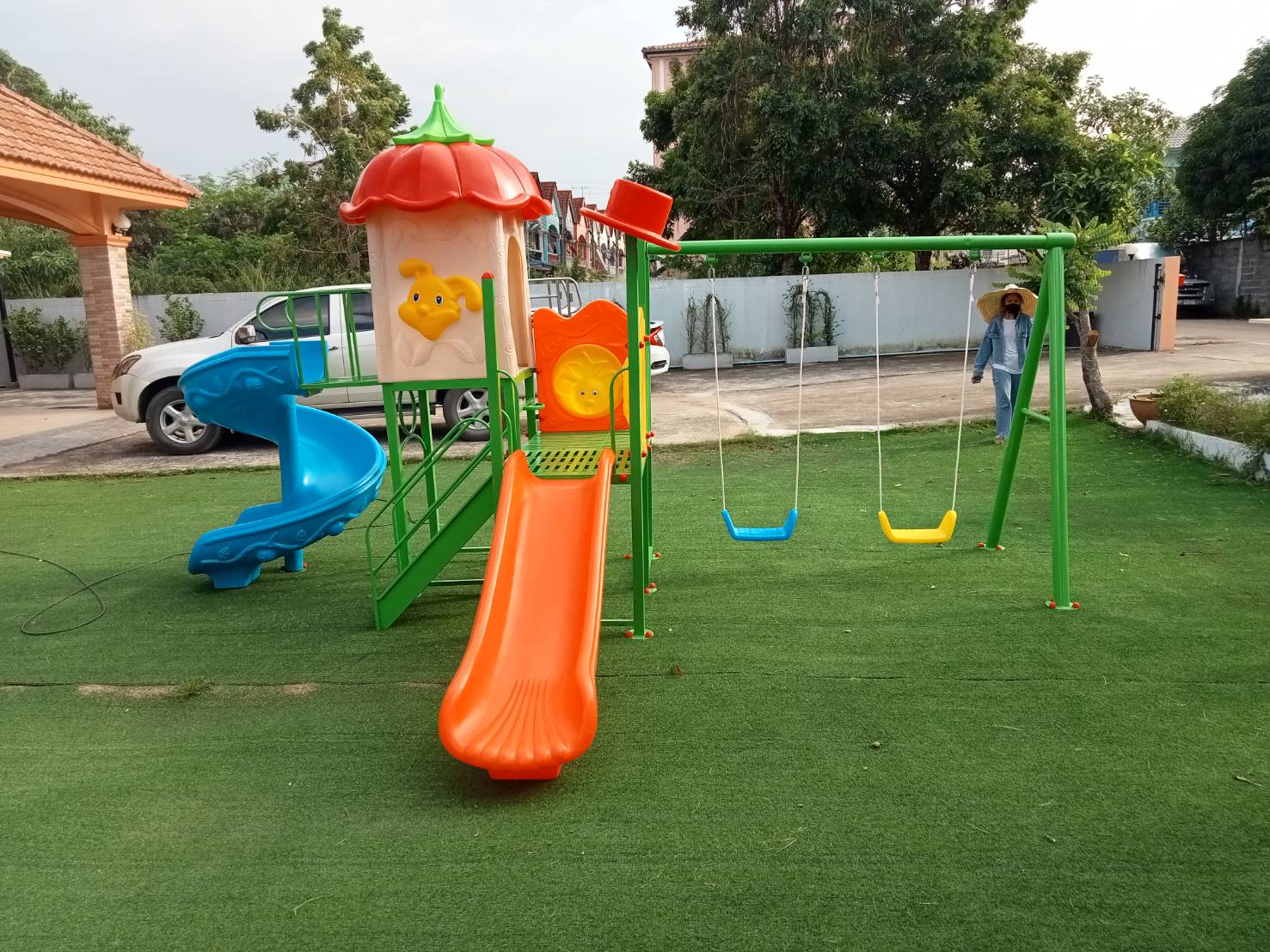 เครื่องเล่นสนามกลาง ชุด บ้านฟักทอง เครื่องเล่นสร้างจินตนาการ