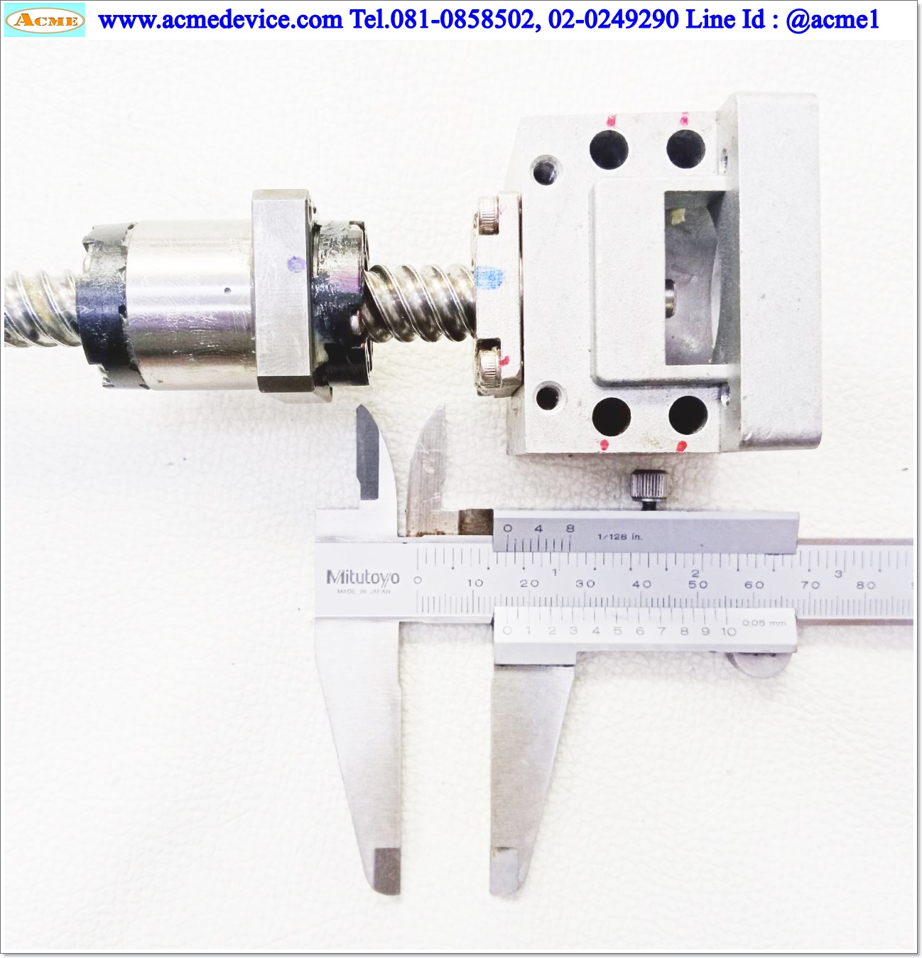 Ball Screw ??? รุ่น ???, ขนาดเพลา 12 mm. x 860 mm., Stroke 755 mm., Pit 16 mm.
