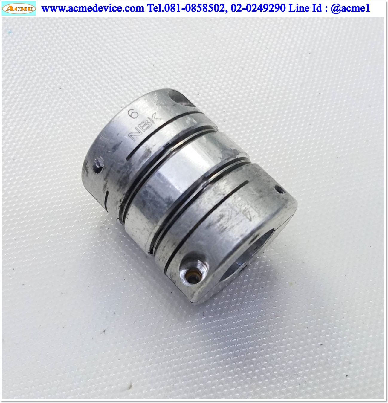 Coupling NBK ขนาด ID 6/14mm, OD 25mm, L 31mm, Disc Coupling