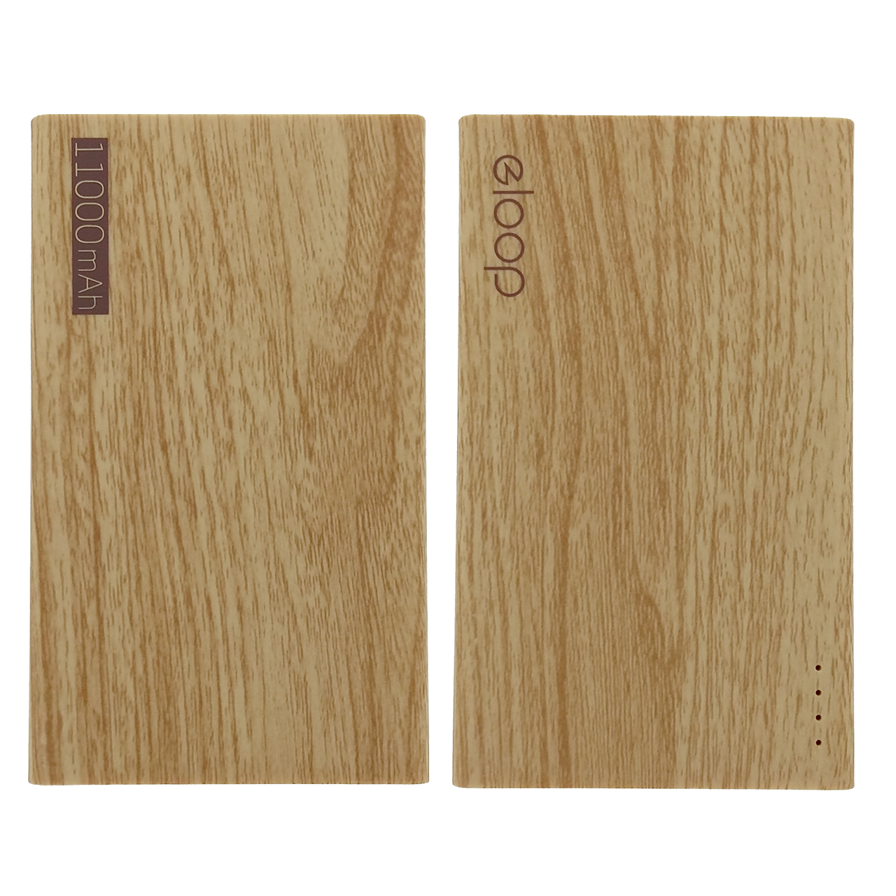 PowerBank E12 eloop แท้ ลายไม้ พร้อมซองกำมะหยี่ (11,000mAh)