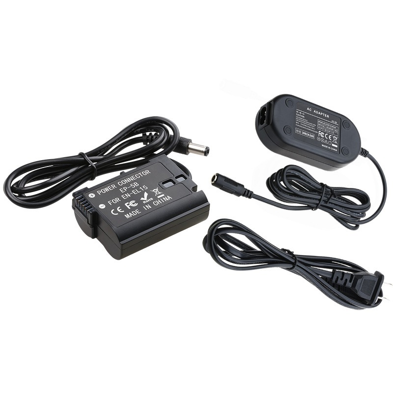 แบตเตอรี่ดัมมี่(แบตไลฟ์สด) ยี่ห้อ FB DC Coupler รุ่น EN-EL15 สำหรับกล้อง Nikon Z5 Z6 Z7 D610 D750 D800 D800E D810 D850