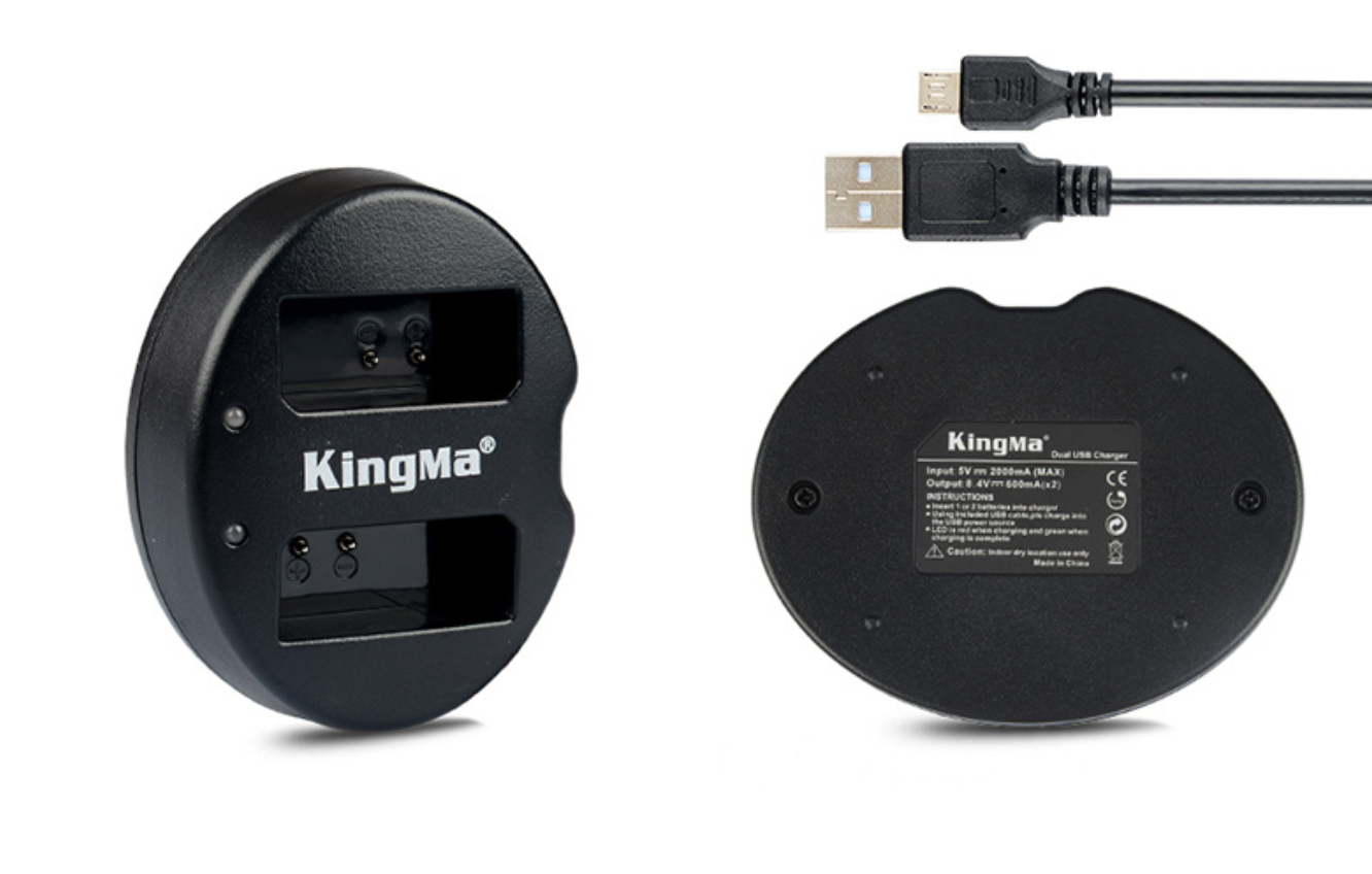 แท่นชาร์จแบต2ก้อน ยี่ห้อkingma สำหรับแบตเตอรี่ Canon LP-E10