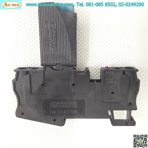 Breaker 1P Phoenix Contact รุ่น TCP-6.0A + Socket ST 4-FSI/C