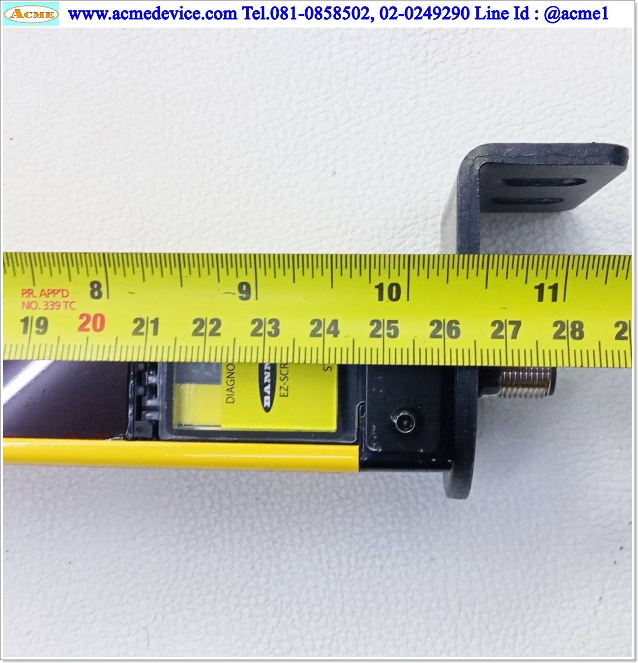 Area Sensor Banner, EZ-SCREEN รุ่น SLSR14-150Q8+SLSE14-150Q8, Resolution 14 mm, ยาว 280 mm., ระยะ 0.1-6 m.