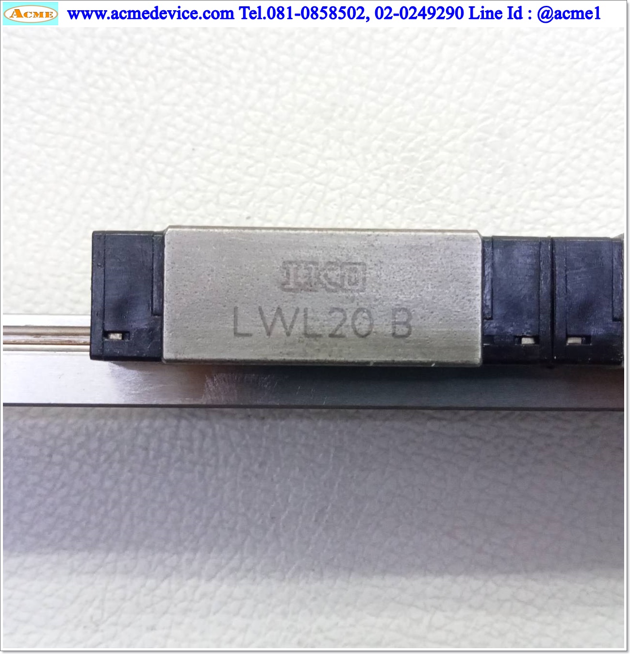 Linear Block and Rail IKO รุ่น LWL20B, รางสไลด์ขนาด 20 mm x 540 mm. (4 Block)