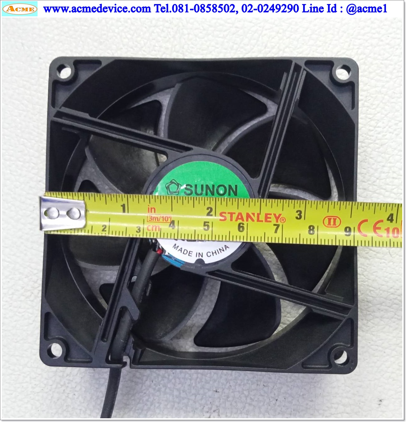 พัดลม Cooling Fan Sunon รุ่น EE92252BX-000U-A99, 24Vdc, DC Brushss, 3.5" (92 x 92 x 25 mm)