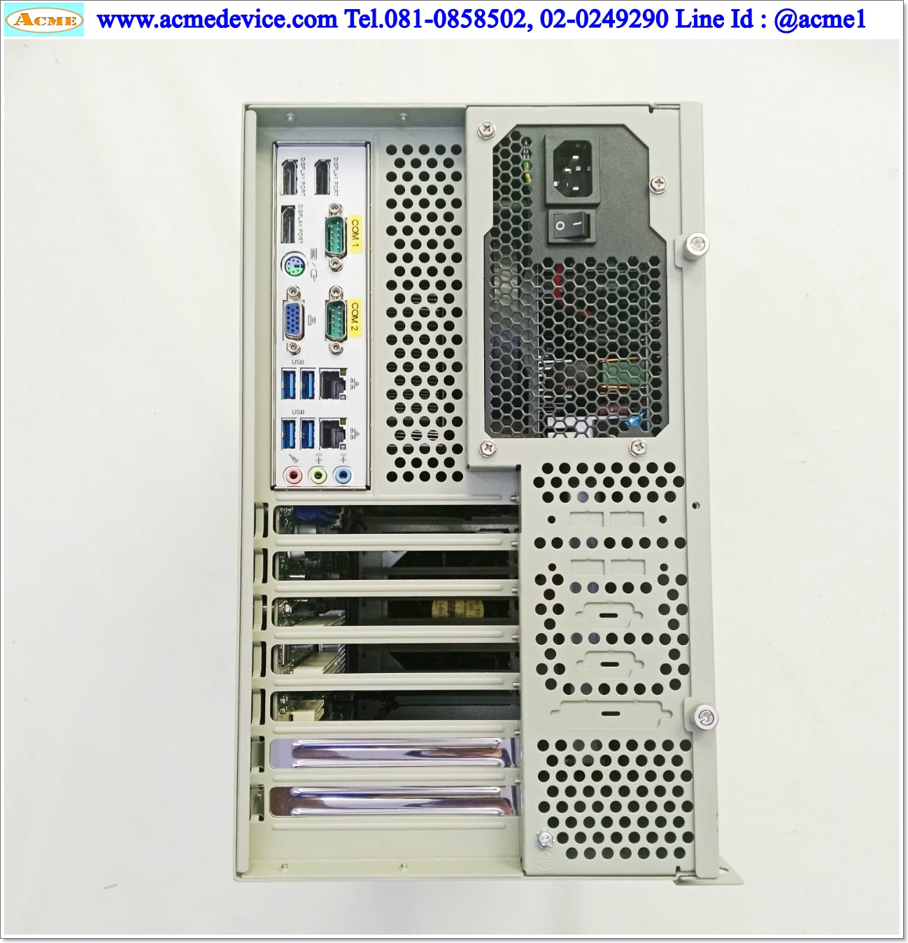 Computer Industrial Advantech รุ่น IPC-7132, IMB-790 ATX Motherboard, Core(TM) i3-7100 @3.90 GHz, Ram 8.0GB DDR4, SSD 240G, Windows 10 Pro