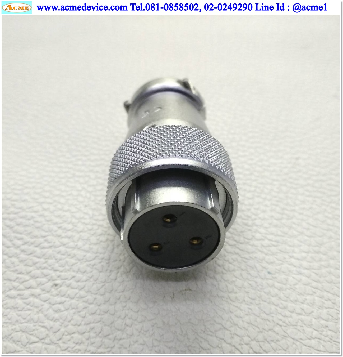 Connector Weipu รุ่น WS28K3TQ+WS28J3Z, 3 Pin (ผู้-เมีย)