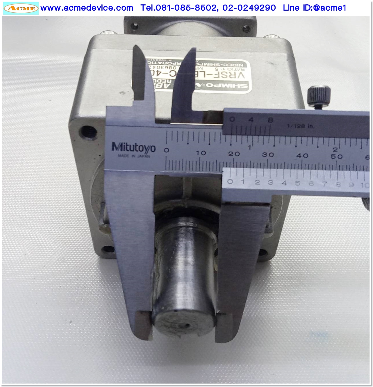 Gear Head Nidec Shimpo รุ่น VRSF-LB-5C-400 , Ratio 5:1, (เพลาเข้า 14 mm., ออก 19 mm.), for 200w 400w