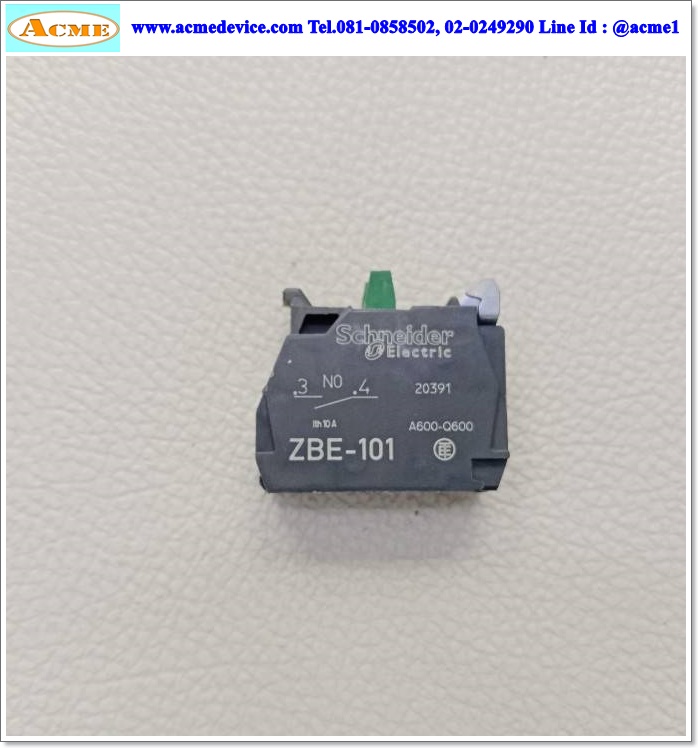 Pushbutton Switch Schneider รุ่น XB4-BW33B1, 1NO, 24V