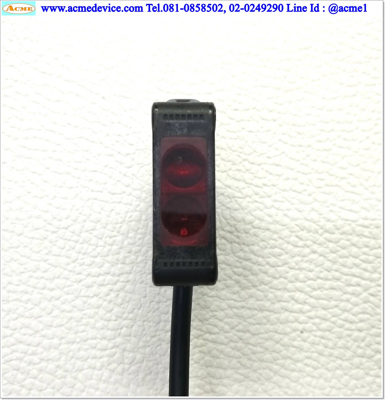 Photoelectric Omron รุ่น E3Z-B62, ระยะ 0.5 to 2M, NPN, Light-ON/Dark-ON (ชนิดแผ่นสะท้อน)