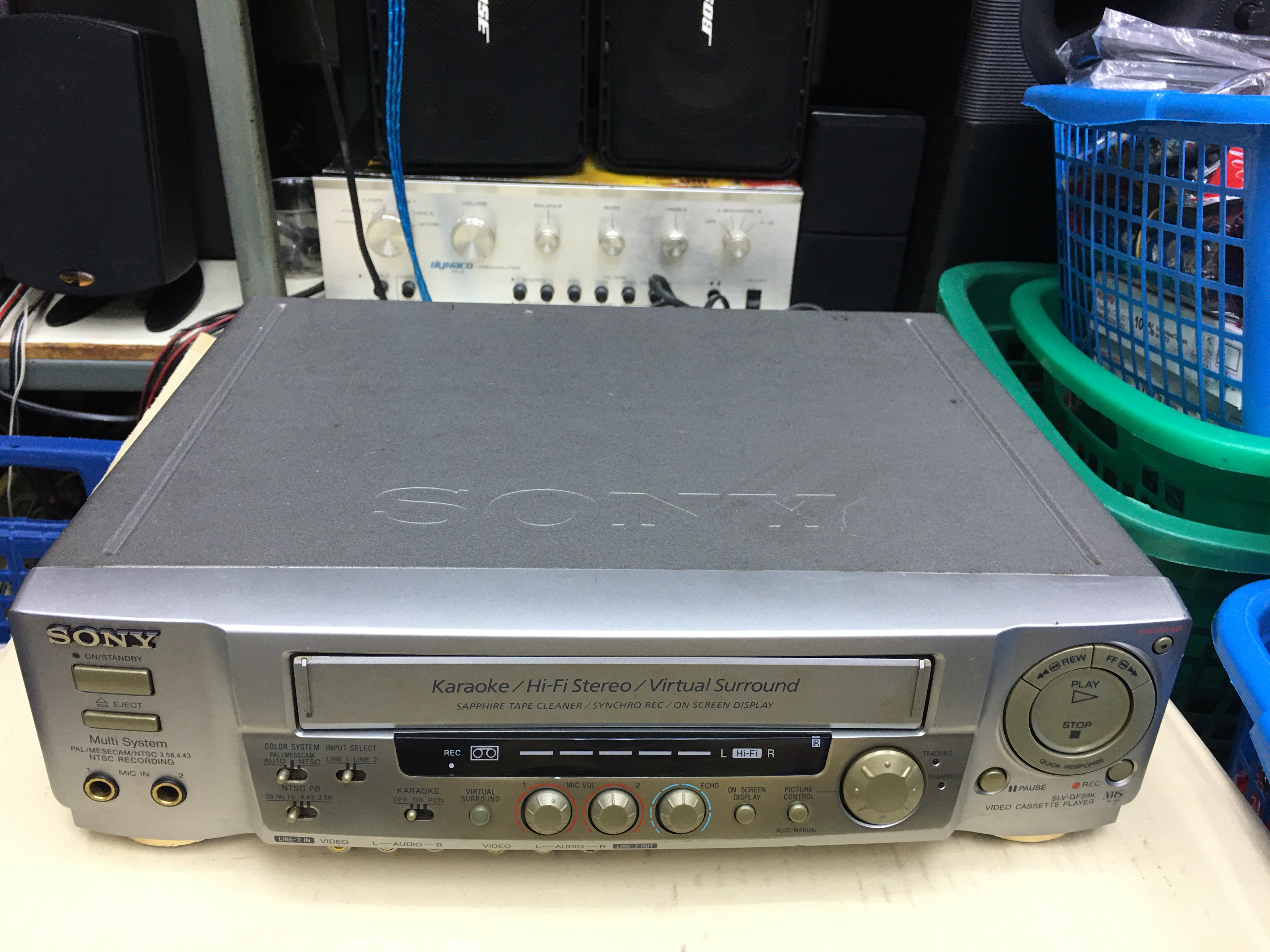 เครื่องเล่นวีดีโอเทป VHS , VDO Sony รุ่น SLV-GF99K