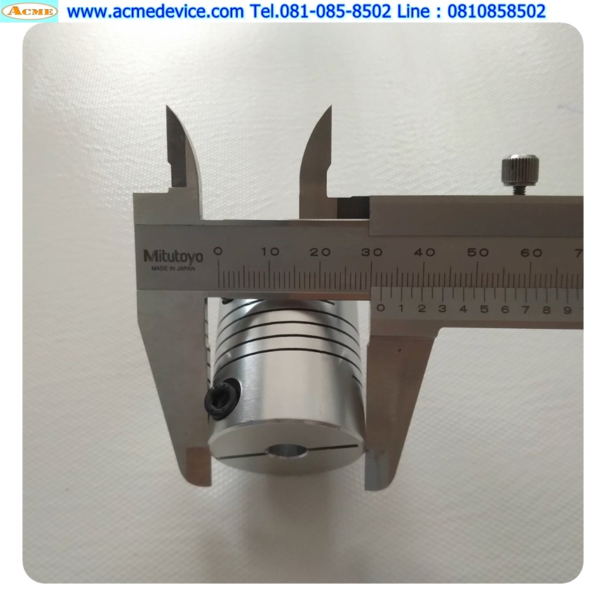 Coupling Aluminum ขนาด ID 8/10mm, OD 32mm, L 40mm