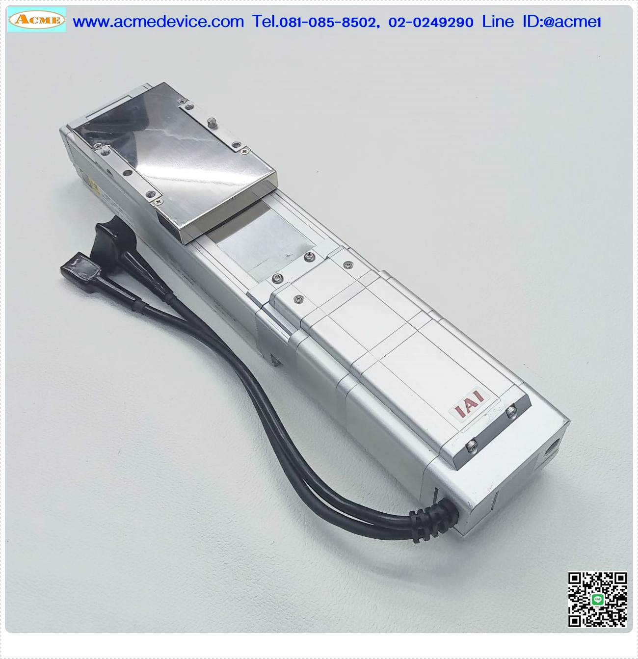 Slider IAI รุ่น RCS3PCR-SA8C-I-100-30-50-T2-R01-A1S-B-VL-WT, Stroke 50 mm